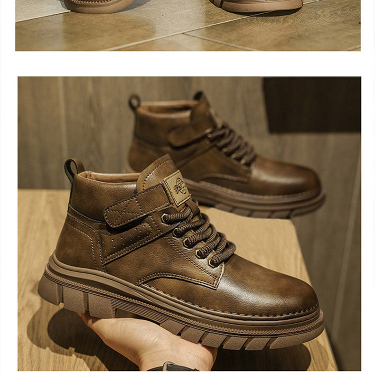 Herren-Martin-Stiefel im Retro-Look mit hohem Schaft – ideal für Arbeit und Freizeit