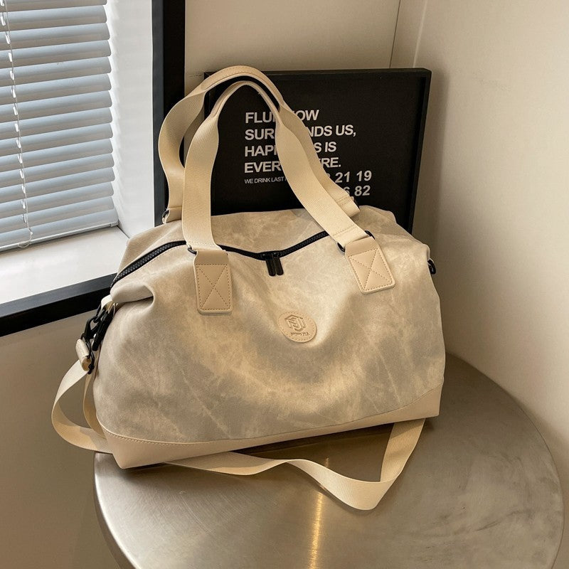 Freizeit-Sporttasche aus PU-Leder – große Kapazität, Schulter- & Reisetasche, ideal für Fitnessstudio und Reisen