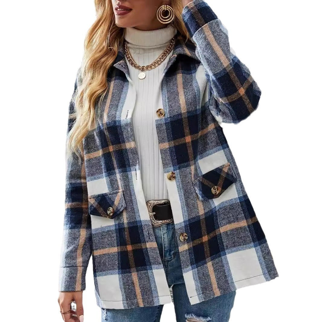 ✨ Herbst-/Winter Damen Oversize Karo-Hemdjacke ✨

Entdecke den perfekten Mix aus Komfort, Stil und Vielseitigkeit!
Unsere lässige Hemdjacke mit modernem Karo-Muster ist der ideale Begleiter für kühle Tage