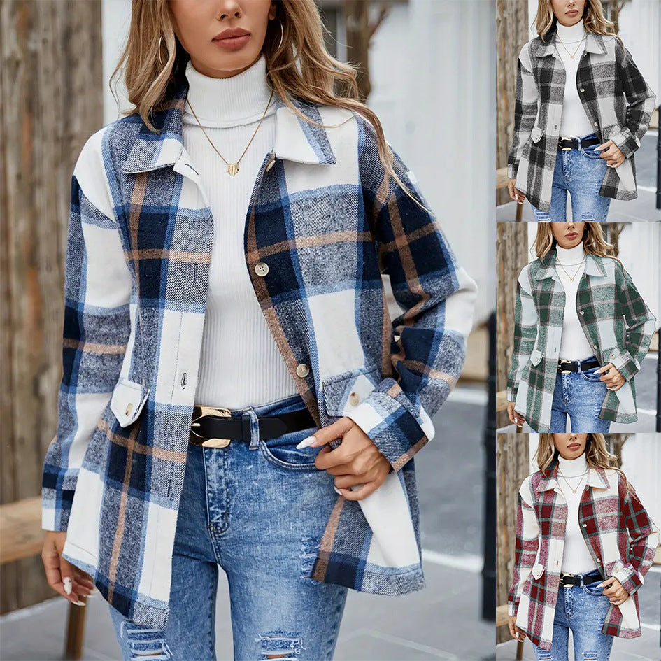 Dicke Flanell-Hemdjacke im Karo-Look – lässig, stylisch und perfekt zum Kombinieren.“