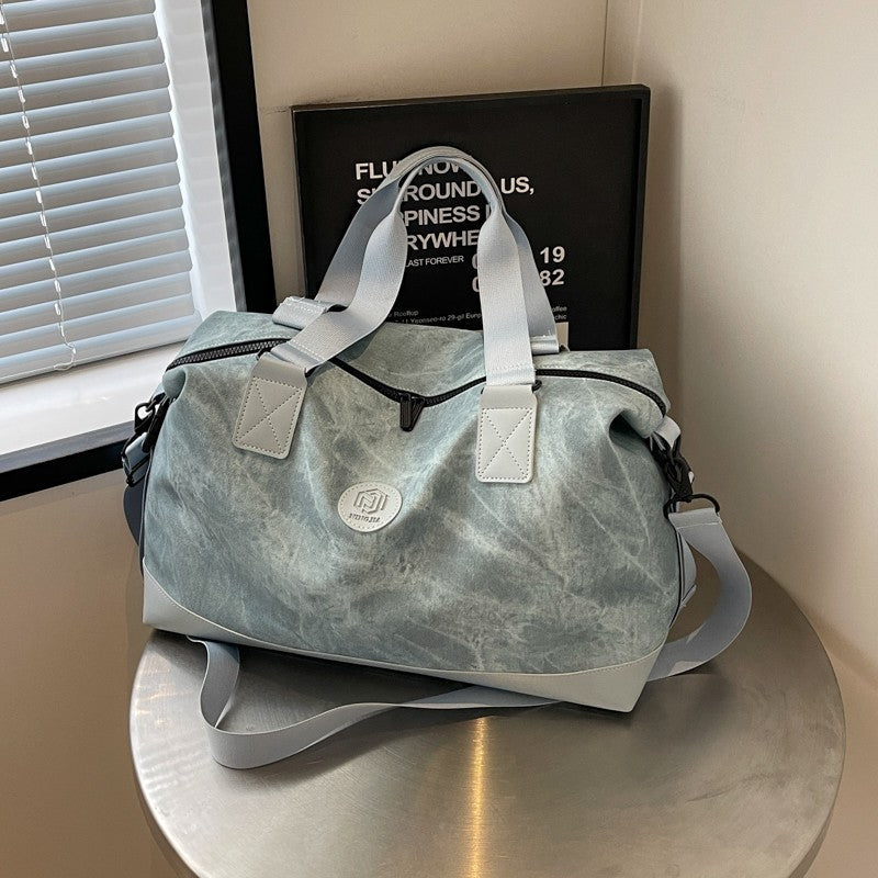 Freizeit-Sporttasche aus PU-Leder – große Kapazität, Schulter- & Reisetasche, ideal für Fitnessstudio und Reisen