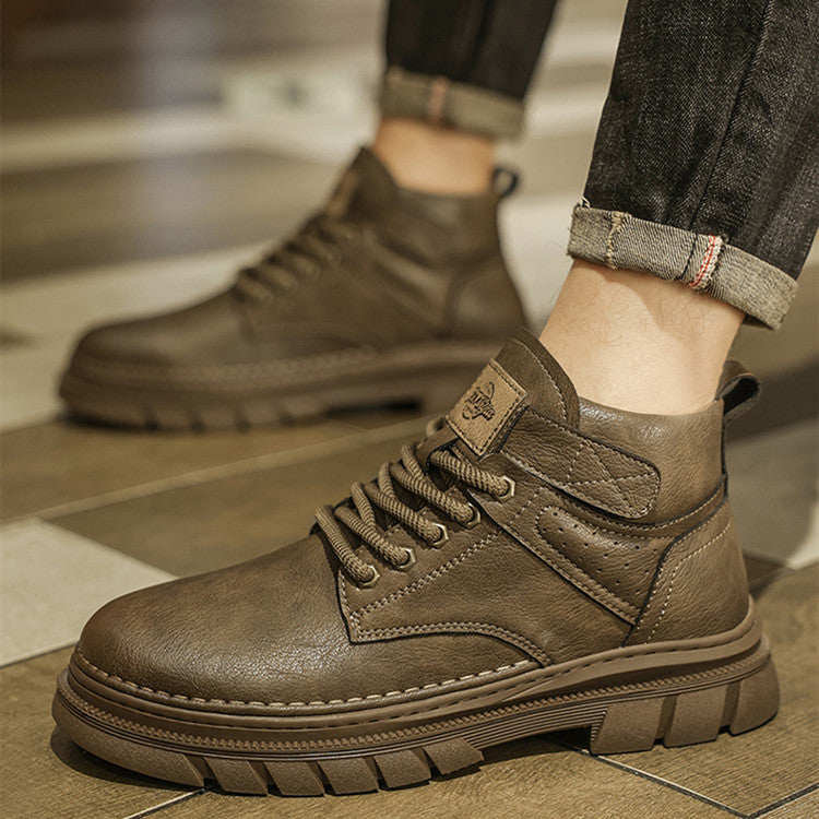 Herren-Martin-Stiefel im Retro-Look mit hohem Schaft – ideal für Arbeit und Freizeit