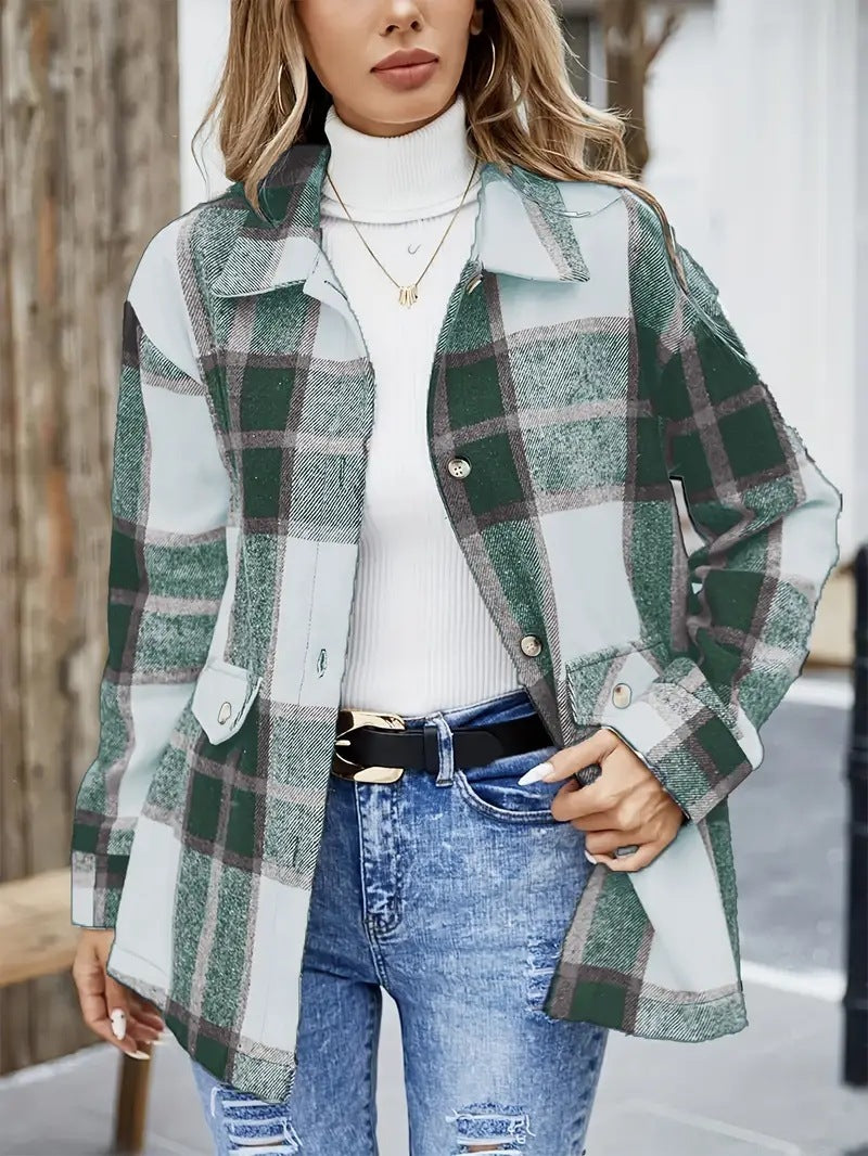 Dicke Flanell-Hemdjacke im Karo-Look – lässig, stylisch und perfekt zum Kombinieren.“