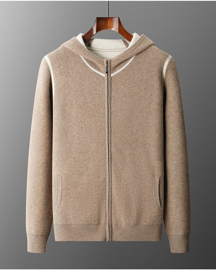 Herren Anzug mit Kapuze – Dick, Locker, Lässig, Tapered-Schnitt