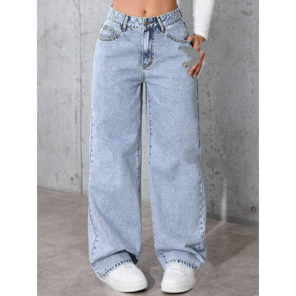 „Damen High-Waist Jeans im Straight Fit – moderner Sweet & Spicy Style.“