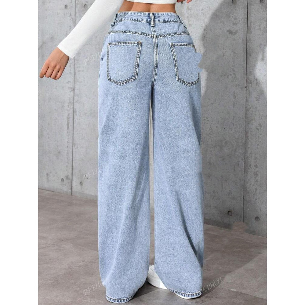 „Damen High-Waist Jeans im Straight Fit – moderner Sweet & Spicy Style.“