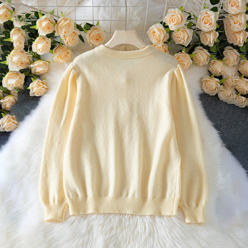 Damen 2025 Trendiger Cardigan-Pullover, Langarm, offen getragen, Strickjacke im Blazer-Stil mit Knopfleiste, Herbststrick